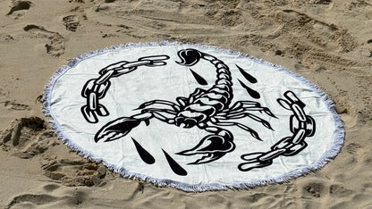 Scorpion in Chains Beach Towel