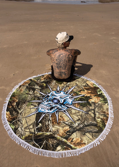 CAMO SKULL BEACH TOWEL