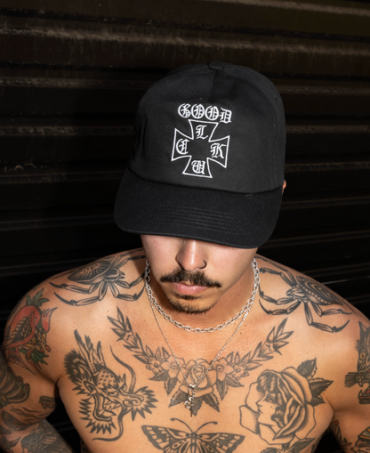 Old E Cross Snap Back