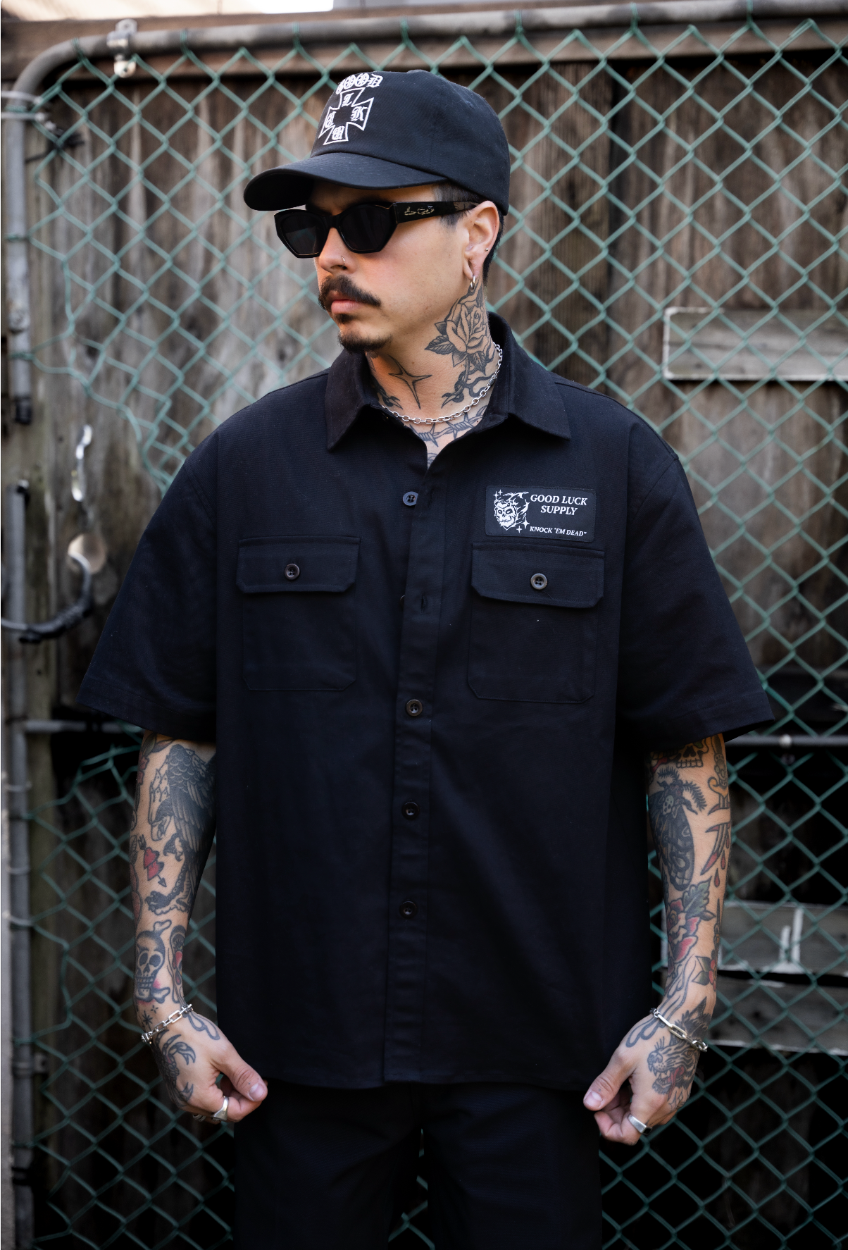 GOTHIC SHORT SLEEVE WORK SHIRT