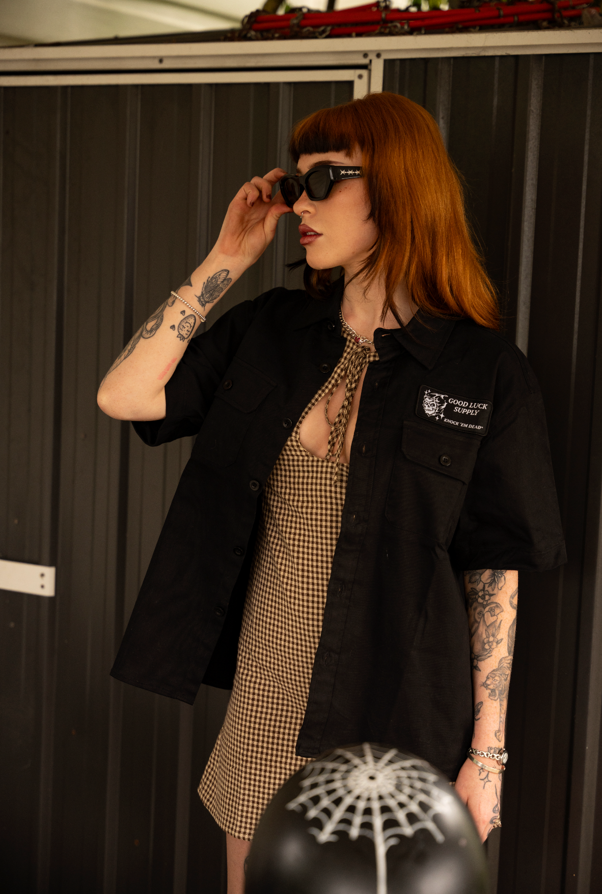 GOTHIC SHORT SLEEVE WORK SHIRT