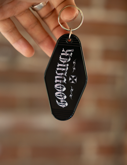 Metalic Motel Keychain