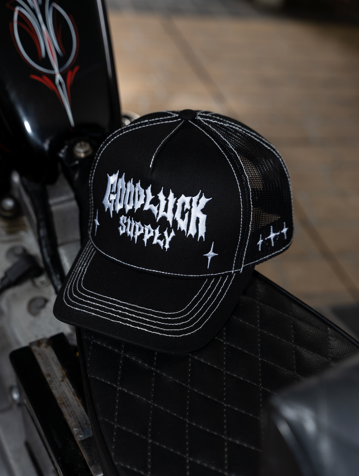 GOOD LUCK TRUCKER HAT